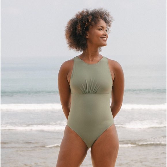 September the Line - Ami One-piece bathing suit - Color: Army - Picture 6 of 9